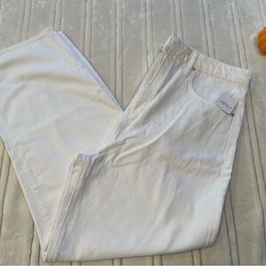 Free People White Denim Jeans